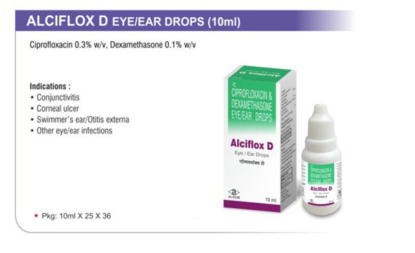 Alciflox D Eye Ear Drops