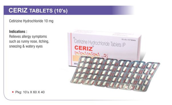 Ceriz 10mg Tablet