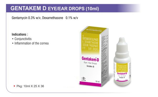 Gentakem D Eye Ear Drops