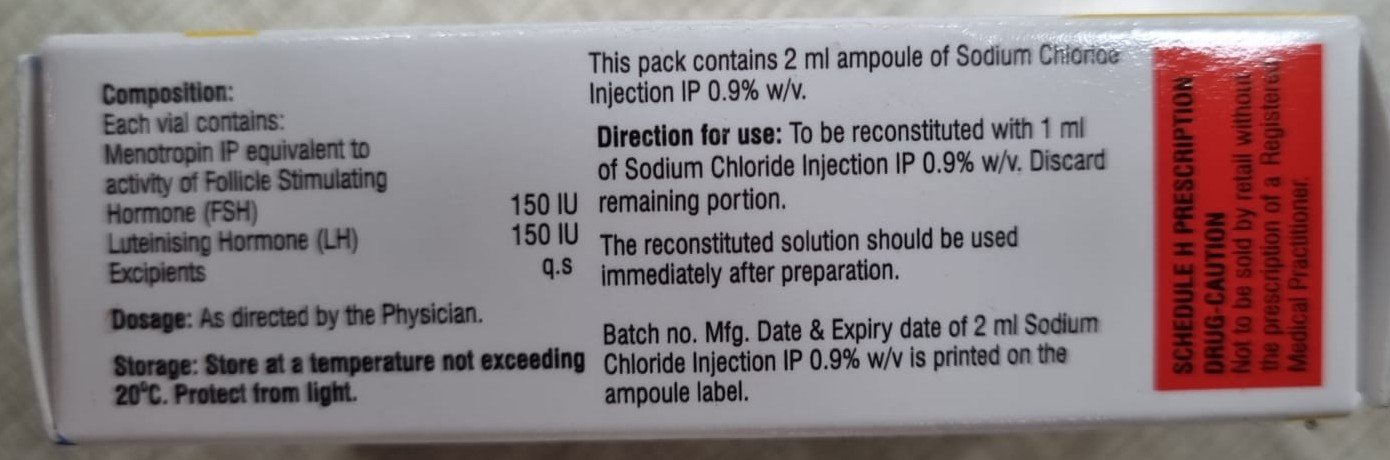 EUGON HP 150IU Injection (Menotropin 150IU) - Image 3